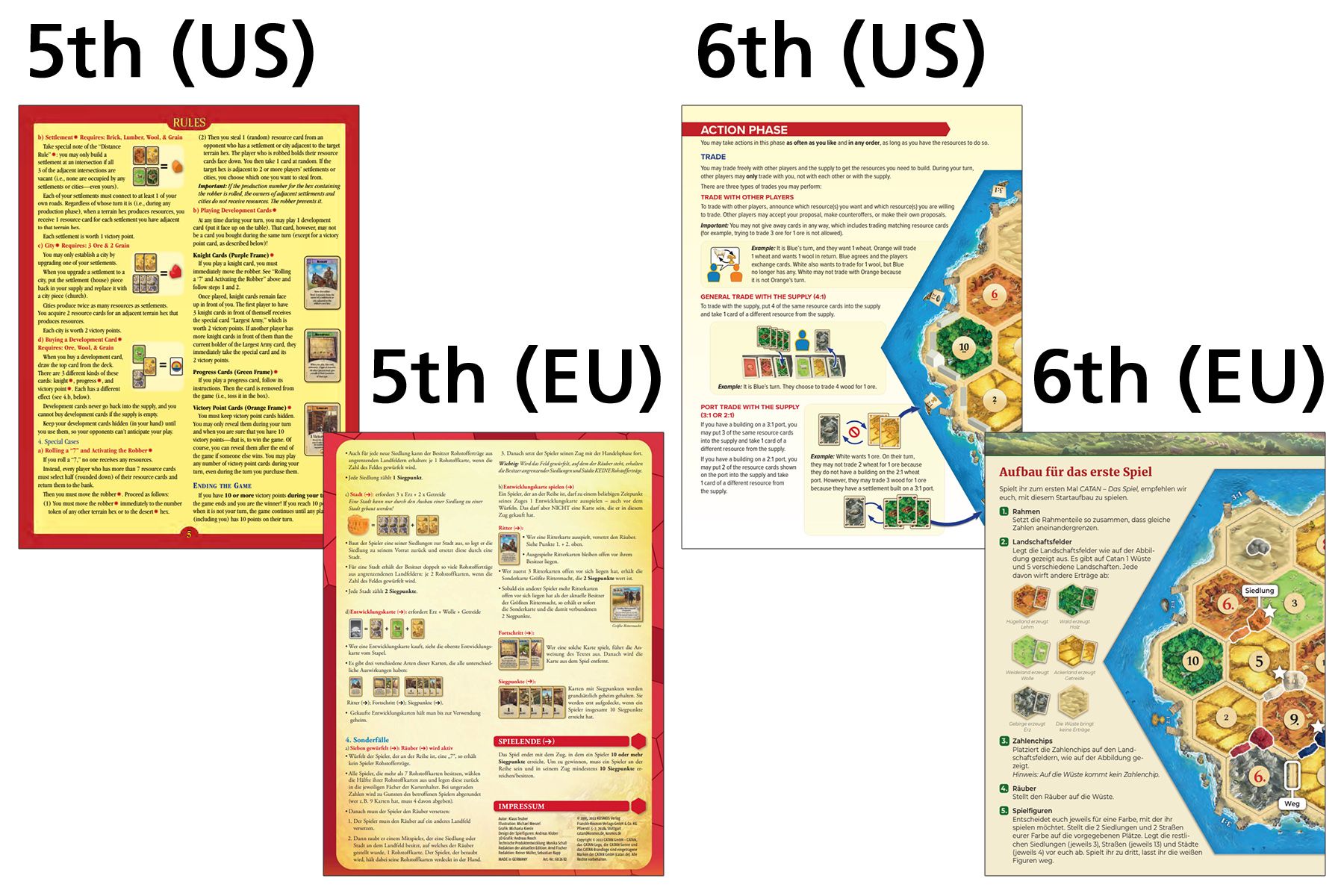 PHOTOS: Catan 5th vs. 6th Edition (Base Game & Expansions) – Pros and ...