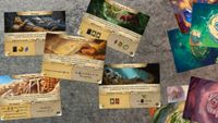Encounter cards from the campaign