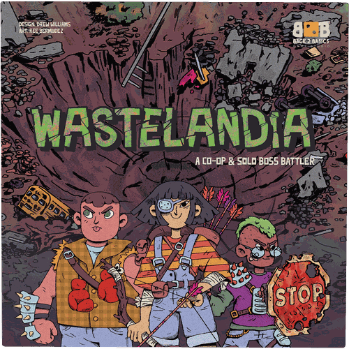 보드 게임: Wastelandia: 협동 & 솔로 보스 배틀러