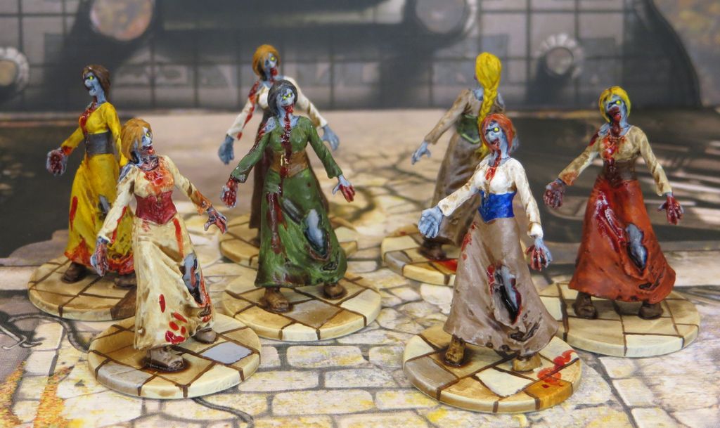 Zombicide Black Plague Core Set Zombies Painting by Numbers