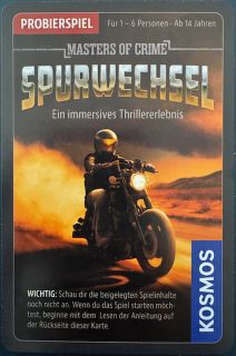Masters of Crime: Spurwechsel