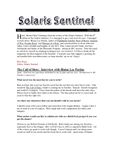 Issue: Solaris Sentinel (Volume 1, Issue 8 - May 2001)