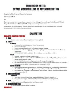 Conversion Notes: Savage Worlds Deluxe to Adventure Edition | RPG Item ...
