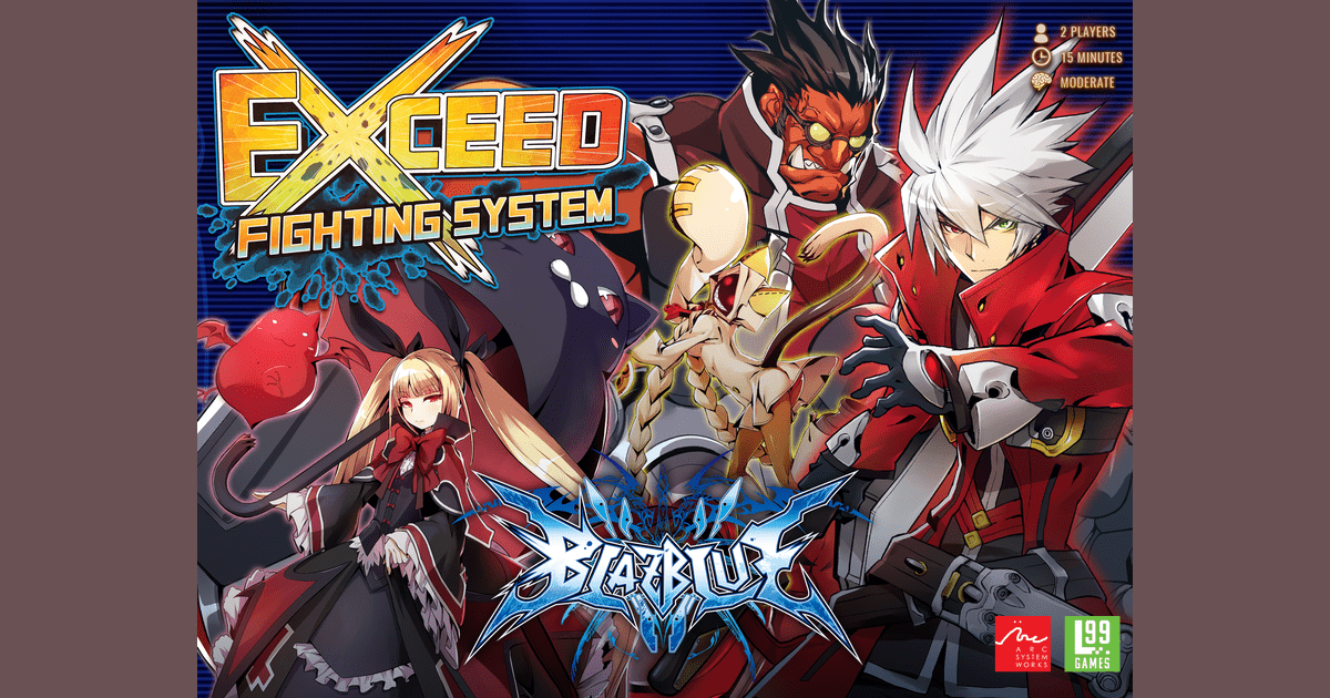 exceed blazblue ragna box board game boardgamegeek