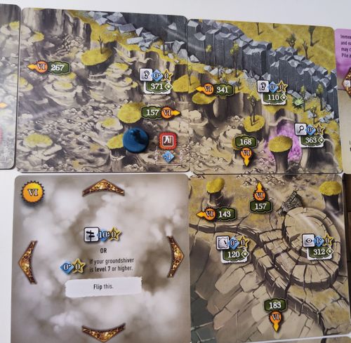 Exploration card reveal without arrow pointing at it from the terrain ...