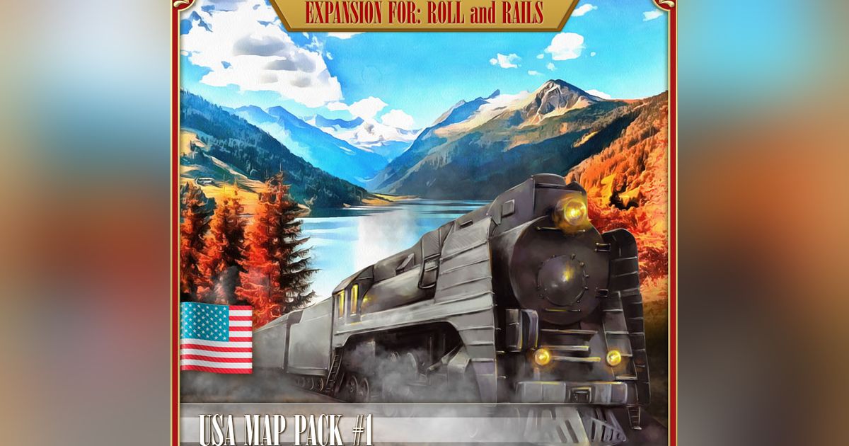 Roll and Rails: USA Map Pack 1 | Board Game | BoardGameGeek