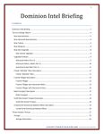 RPG Item: Dominion Intel Briefing