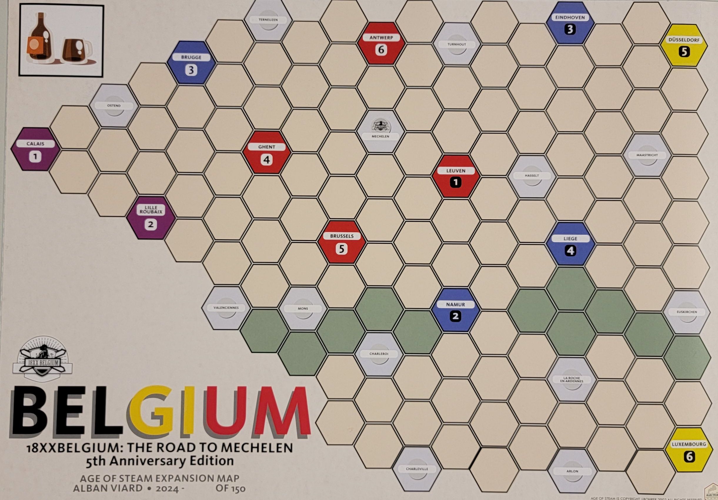 Age of Steam Expansion: Belgium / South Africa