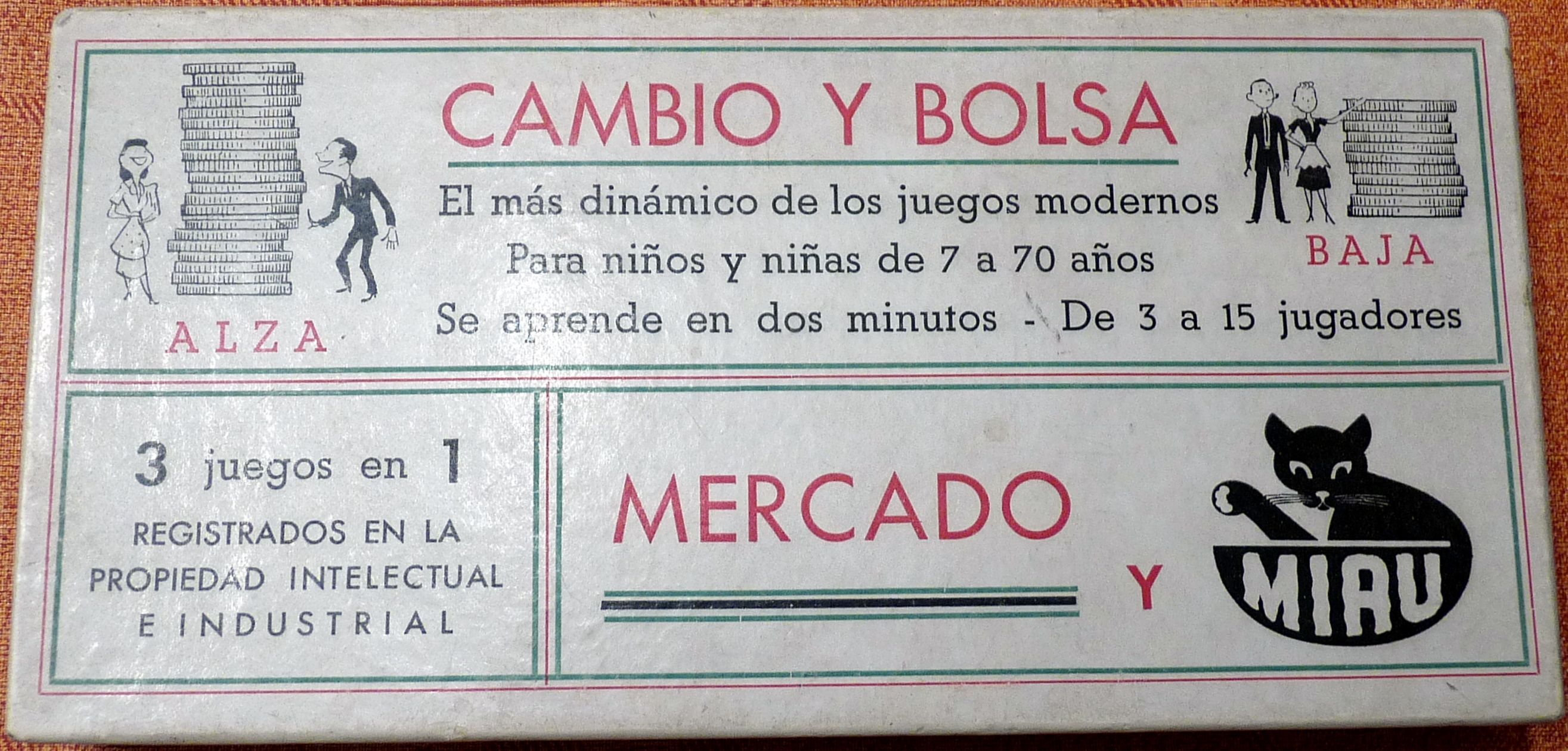 Cambio y Bolsa, Mercado, y Miau