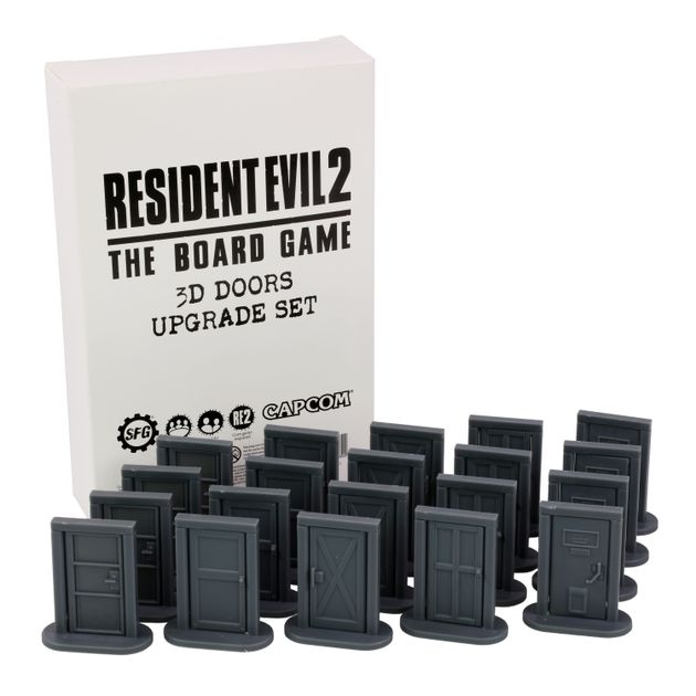 Resident Evil 2 Board Game Kickstarter 3D Doors Upgrade Set NEW scenery 