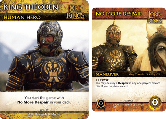 The Lord of the Rings: The Return of the King Deck-Building Game – King Théoden Promo Cards