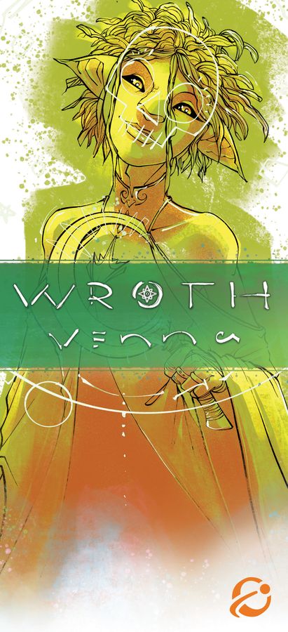 Wroth Venna espansione fazione streghe per gioco da tavolo Wroth 1-4 giocatori - copertina ufficiale Chip Theory Games