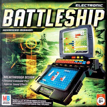 Electronic Battleship Classic Naval Combat Game with Lights Sounds & Weapons