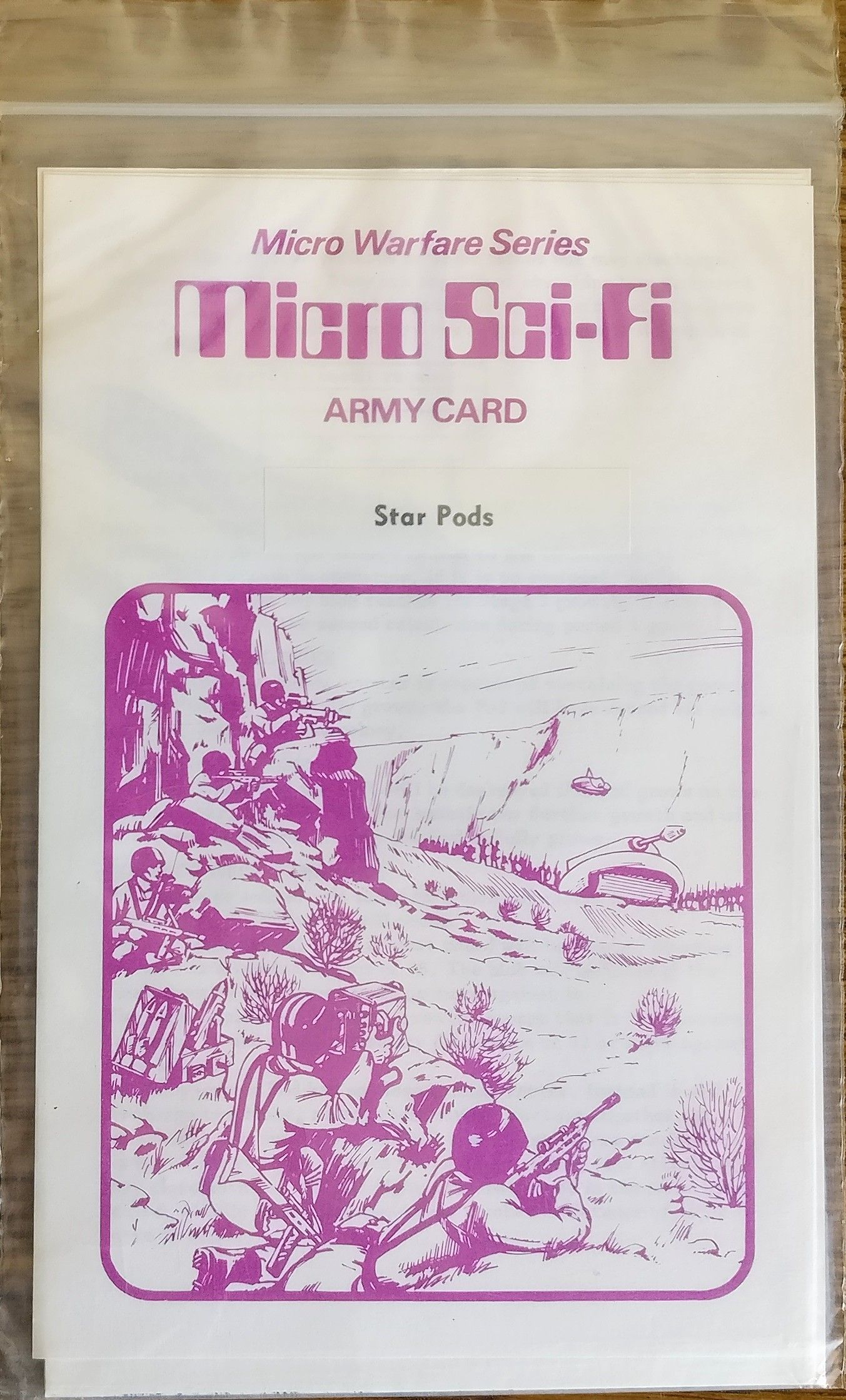 Micro Sci-Fi Army Card: Star Pods cover art