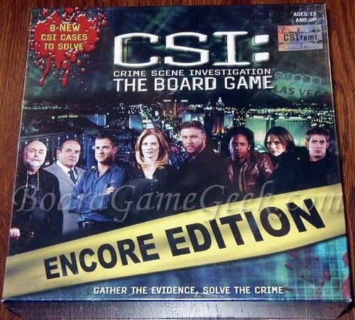 Board Game: CSI: The Board Game – Encore Edition