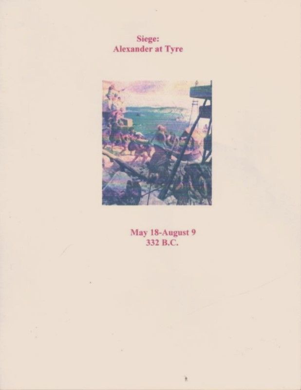 Siege: Alexander at Tyre box art