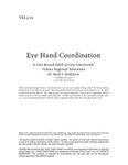 RPG Item: VEL3-05: Eye Hand Coordination