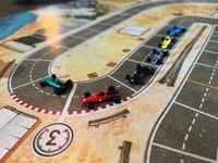 Going into the final stretch of the race.