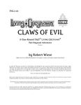 RPG Item: PAL2-06: Claws of Evil