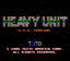 Video Game: Heavy Unit