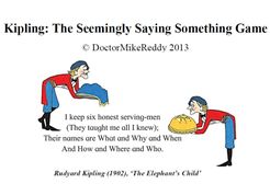 Kipling: The Seemingly Saying Something Game