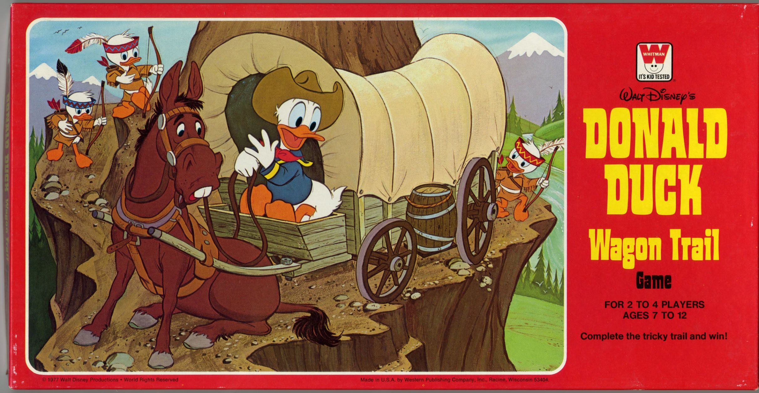 Donald Duck Wagon Trail Game box art
