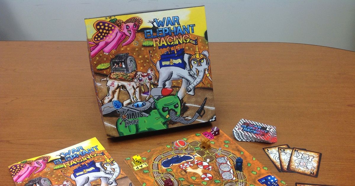 War Elephant Racing | Board Game | BoardGameGeek