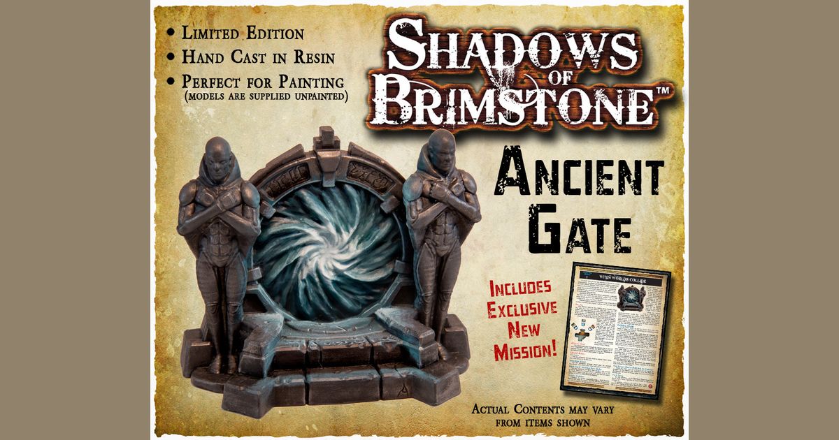 Shadows of Brimstone Ancient Gate Board Game BoardGameGeek