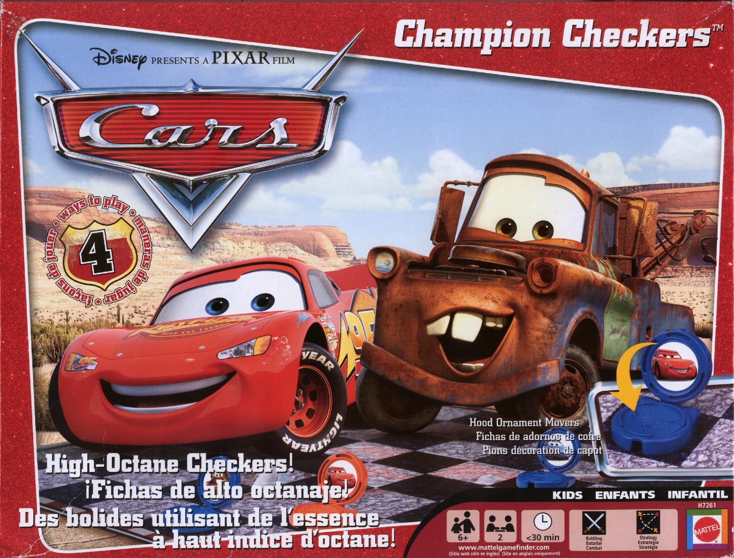 Cars Champion Checkers box art