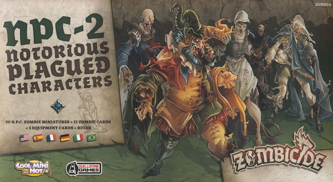 NPC Notorious Plagued Characters #2 Board Games Zombicide zombicide 