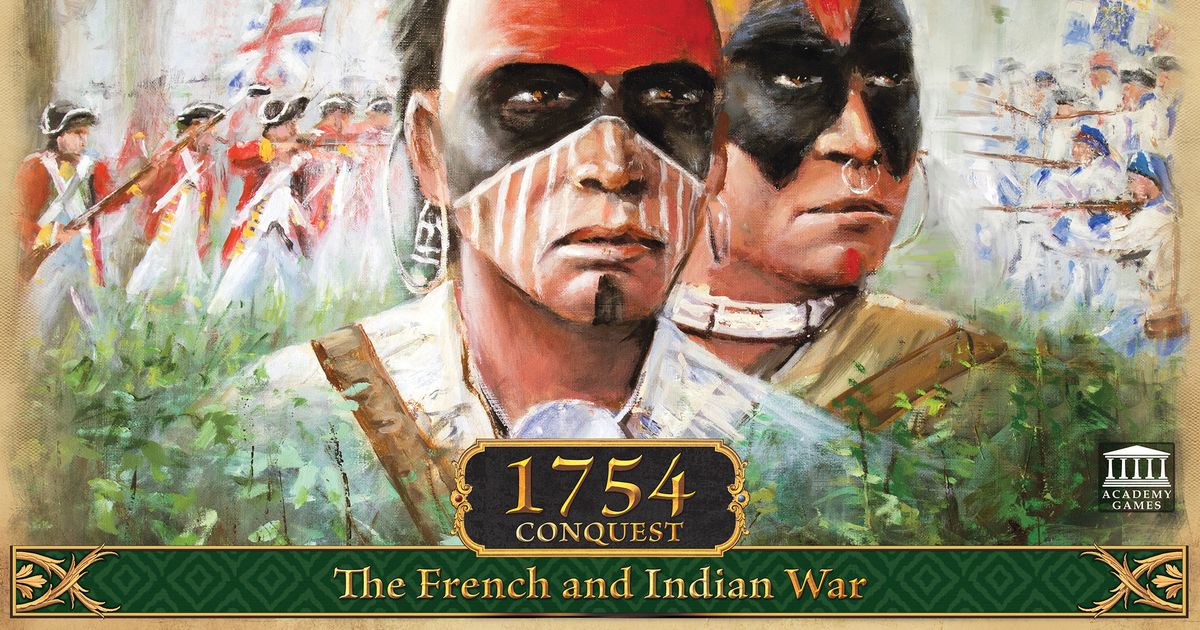 Academy Games | 1754 Conquest: The French and Indian War | Board Game | 2-4  Players