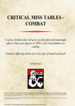 RPG Item: Critical Miss Tables - Combat