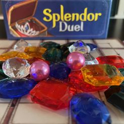 Splendor Duel: LaserLand Acrylic Gem Upgrades