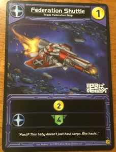 Star Realms: Federation Shuttle Alternate Art Promo Card