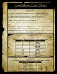 RPG Item: Game Master Cheat Sheet