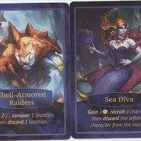 Aquatica: Sea Diva & Shell-Armored Raiders Promo Cards