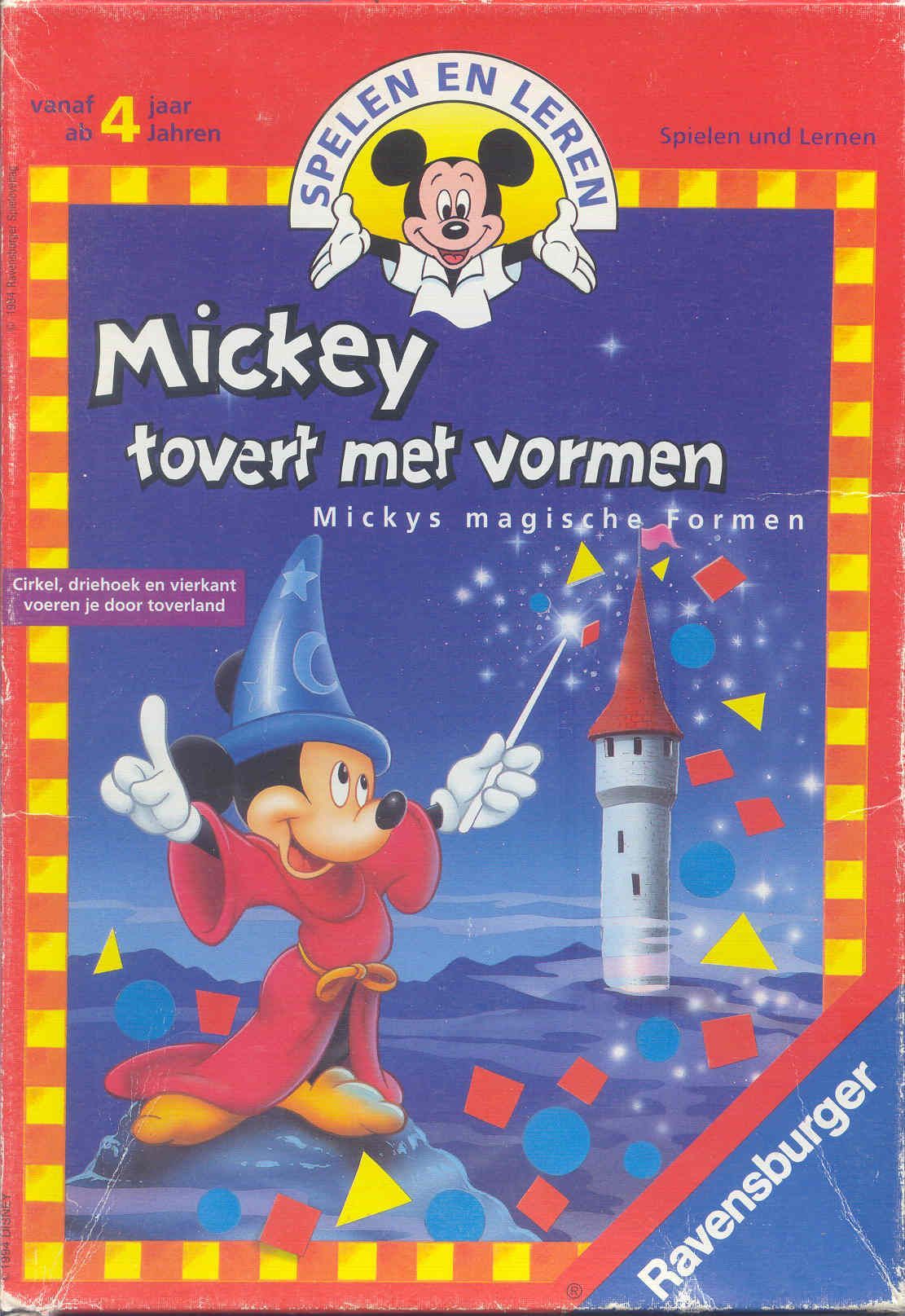 Mickey tovert met vormen