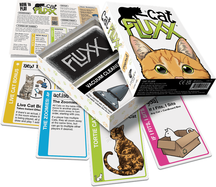 Lançamentos e Retornos: Cat Fluxx, Fallout Revamped e o Renascimento da Cheapass Games