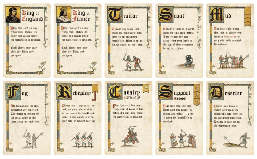 Battle Line Medieval Image Boardgamegeek