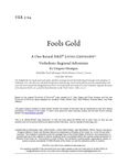 RPG Item: VER5-04: Fool's Gold