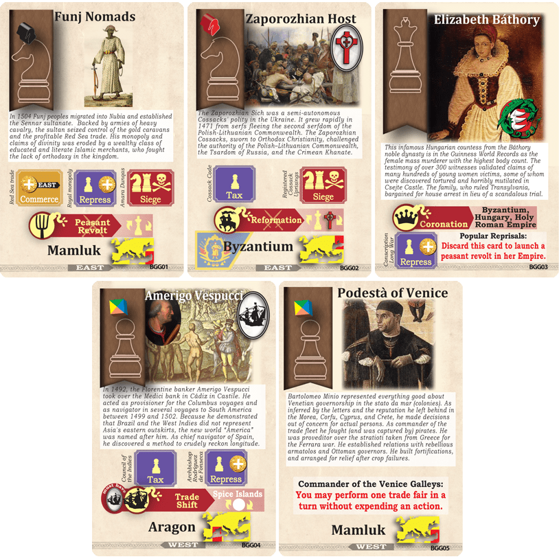 Pax Renaissance: BGG Promo Pack