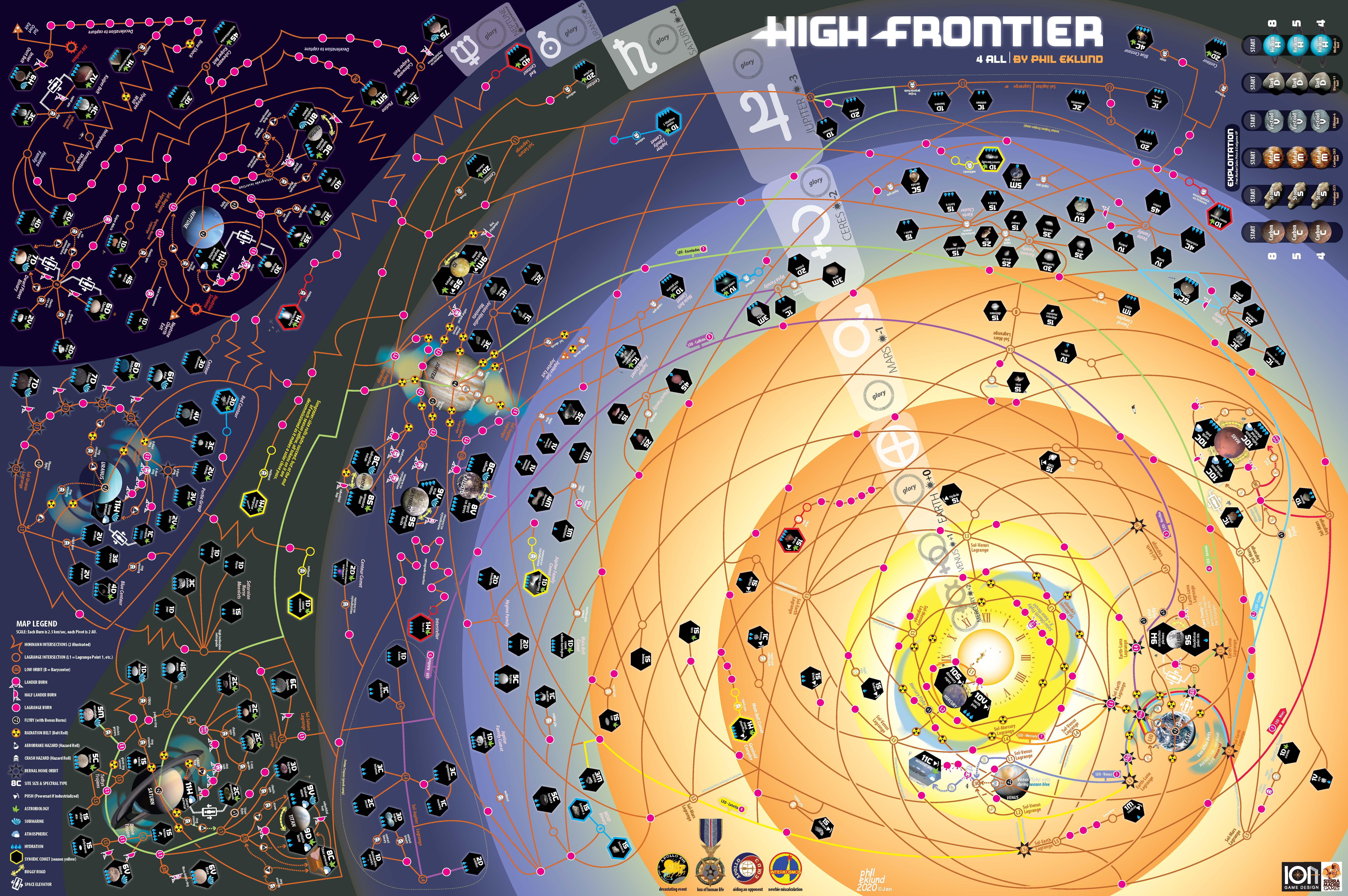 Планета карт киров. High Frontier настольная игра. High Frontier 4 all. High Frontier 4 all Map. Карта планет.