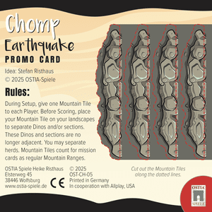 CHOMP: Earthquake Promo Card