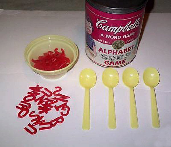 Campbell S Alphabet Soup Game Board Game Boardgamegeek