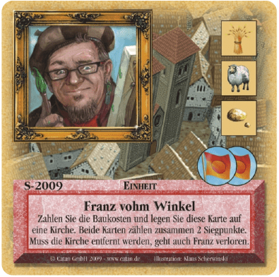 Die Siedler von Catan: Das Kartenspiel – Sonderkarte 2009 – Franz vohm Winkel
