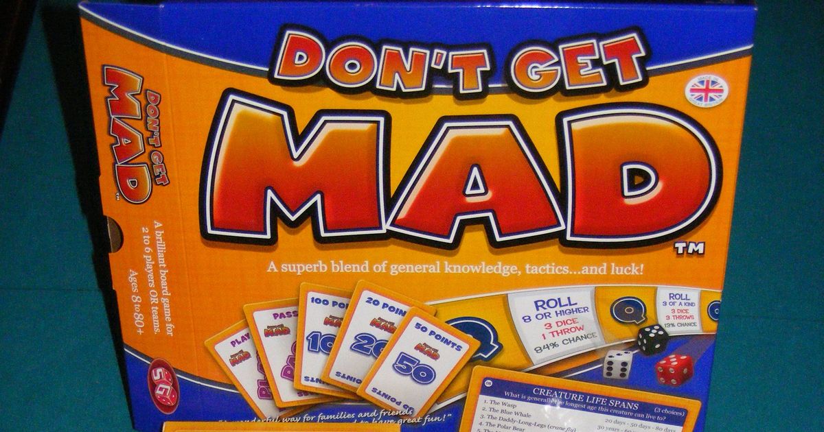 Don't Get Mad | Board Game | BoardGameGeek