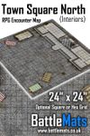 RPG Item: Town Square North (Interiors) RPG Encounter Map