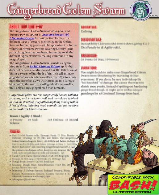 Gingerbread Golem Swarm Bash Rpg Item Rpggeek