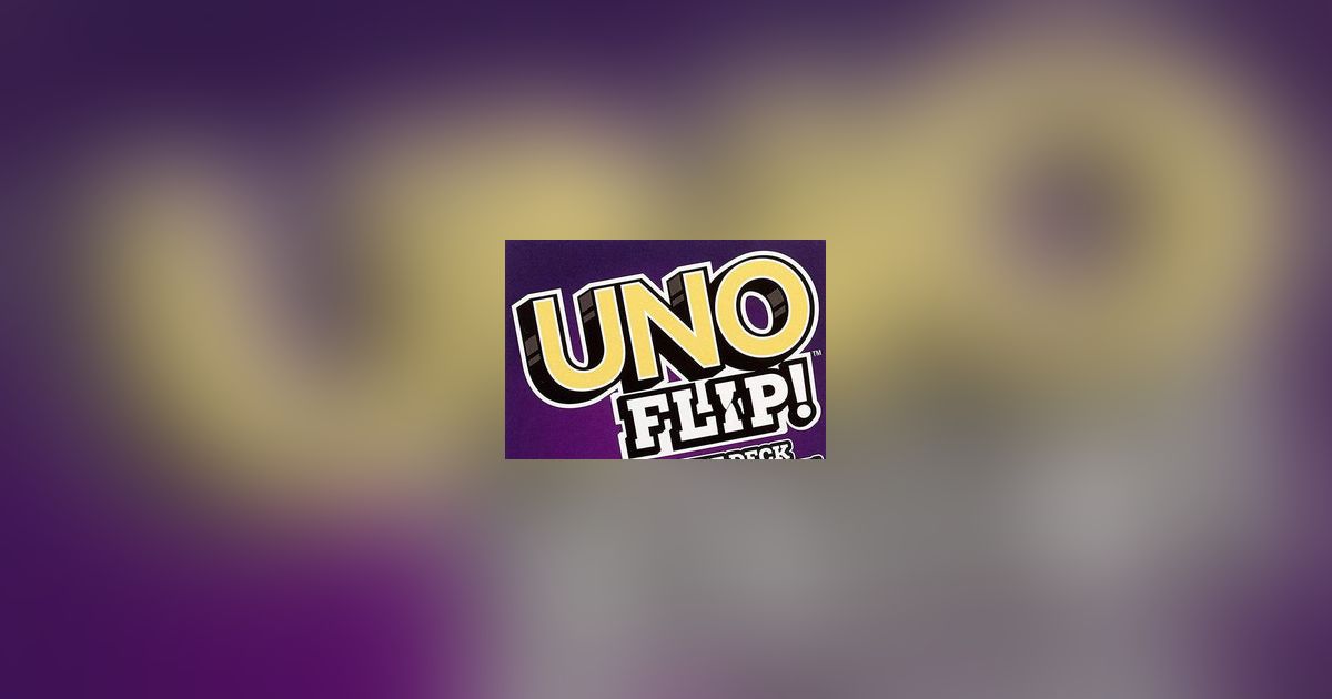 Mattel UNO FLIP! Family Entertainment Board Game, Cartas
