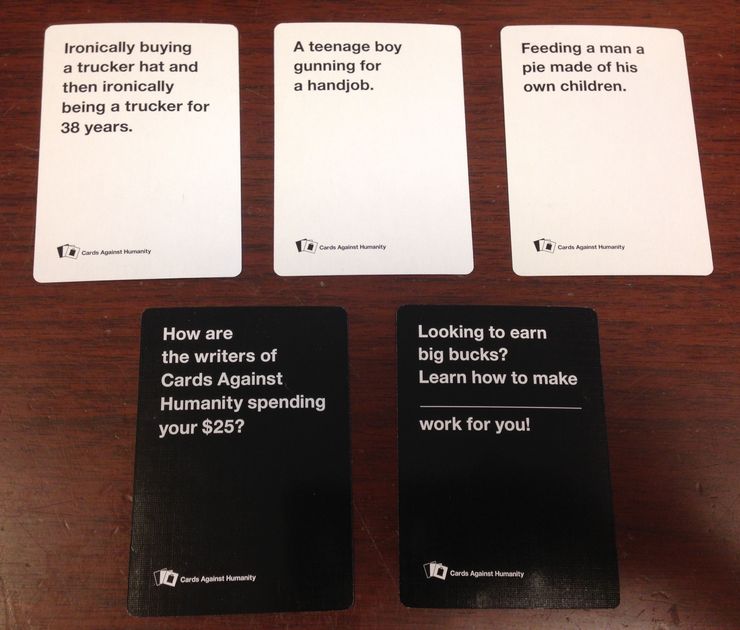 New & Unopened w/ $1 Rebate Retail Product Pack Cards Against Humanity Cards Against Humanity 